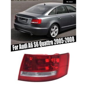 リアテールランプ ブレーキライト ウィンカー 電球 なし アウディ A6 S6 クワトロ 2005-2008 4F5945096M 4F5945095M カーアクセサリー
