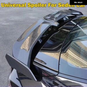 スポイラー 汎用 カーボン表面ABS素材タイプ 汎用 車リア トランク スポイラー 汎用 セデン車 BMW アウディ ベンツ トヨタ