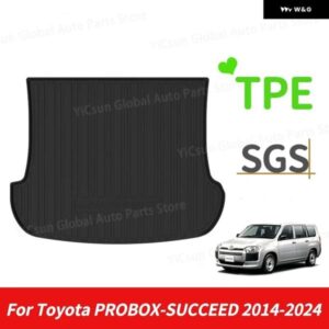 RHD トヨタ PROBOX-SUCCEED 2014-2024 オートカー カーゴライナー 全ウェザー型 TPE 滑り止め トランク マット 防水 トレイ トランク カーペット AC