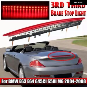 BMW 6シリーズ E63 E64 645CI 650I M6 2004-2007 リアハイ マウント ブレーキランプ ブレーキライト LED サードテールストップライト 63256911909