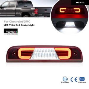 シボレー シルバラード GMC シエラ 1500 2500HD 3500HD 2014-2018 LED ハイ マウント サード ブレーキライト ホワイト カーゴリバースキット