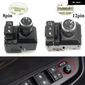 車内バックミラー コントロール レギュレーターリバース電動 折りたたみ スイッチ ボタン トヨタ ハイランダー2015