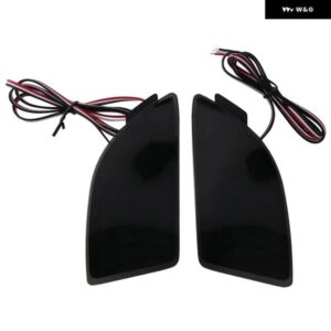 ブラックLEDリア バンパー リフレクター テールブレーキストップライト マツダ 3アクセラBM BL 5D ハッチバック