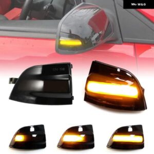 フォード フォーカス MK2 2004-2008 C-MAX 2007-2010 スモークレンズ LED サイドミラー ランプ アンバー サイド リアビュー ダイナミック ウィンカーライト