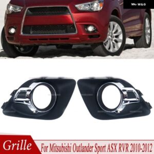 PMFC 車用フロント バンパー フォグランプ グリル フォグランプ カバー フォグライト フレーム フード 三菱 ASX 2010 2011 2012