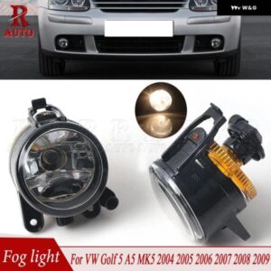 車用フロント バンパー フォグライト アセンブリ フォグランプ ハロゲン付き VW ゴルフ 5 A5 MK5 2004-2006 - 09 1K0941699C 1K0941700C