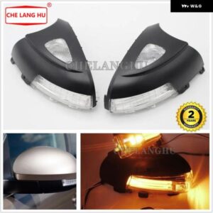 VW ティグアン 2012 - 18 カー スタイリング リア LED ミラー ライト ランプ ウィンカー インジケーター パドルライト付き