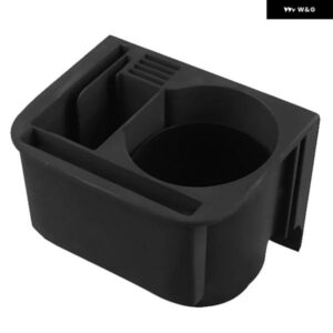 ABS ブラック 車用センター コンソール カップ ホルダー 収納 ボックス アームレスト ボックス オーガナイザー カップ ホルダー シュコダ コディアック 17-1