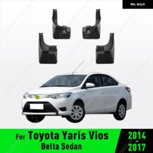 トヨタ ヤリス セダン ヴィオス リムジン ベルタ 2014 - 16 フェンダー マッドガード マッド フラップ ガード スプラッシュ フラップ マッドガード