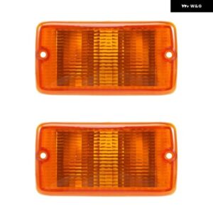2個 ウィンカーライト 2001-2006 ジープ ラングラー TJ プラスチック レンズ LH RH 55156488AB 55156489AB