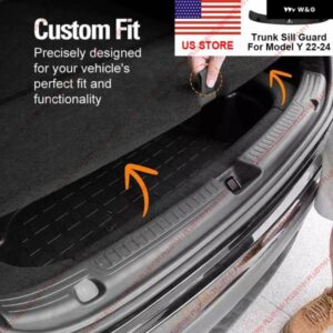 MODELY TPE リア バンパー カバー トリム トランク クリーナー プロテクター ガード TESLA MODEL Y 2022-2024 アクセサリー 自動車内装パーツ HOT