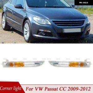 フロント バンパー コーナーライト カーアクセサリー ウィンカーライト DRL 35D953041 35D953042 VW パサート CC 2009 - 12車