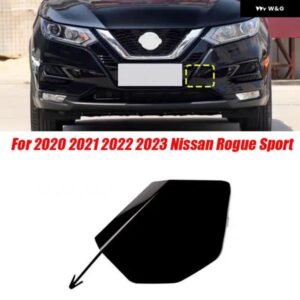 ブラックフロント バンパー 牽引フックアイカバー キャップ 2020 2022 2023 日産 ローグスポーツ