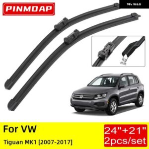 VW ティグアン MK1 2007 - 16 フロント ワイパー ブレード 24インチ+ 21インチ ブラシカッターアクセサリー