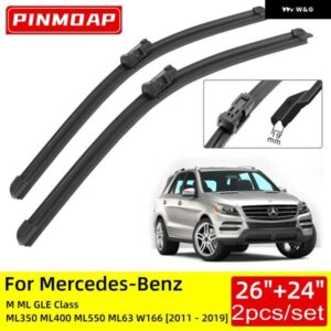 メルセデス ベンツ M ML GLE クラス ML350 ML400 ML550 ML63 W166 2011-2019 26インチ 24インチ フロント ワイパー ブレード ブラシ カッター アクセサリー