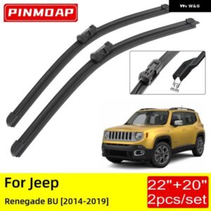 ジープ レネゲード BU 2014 - 19 フロント ワイパー ブレード ブラシカッターアクセサリー