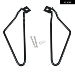 オートバイ 用ブラック サドルバッグ サポート ロッド マウント ブラケット スポーツスター 1200 トラベルバッグ 2個