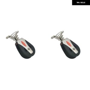 2X ステンレス ナイロン プーリー スイベル プーリー エクササイズベッド プーリー マリンセイルボート プーリー リギングアクセサリー