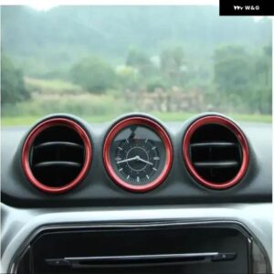 5個 スズキ ビタラ 2016 - 19 エアコン 吹き出し口デコレーションリングカバー カーアクセサリー 内装改装