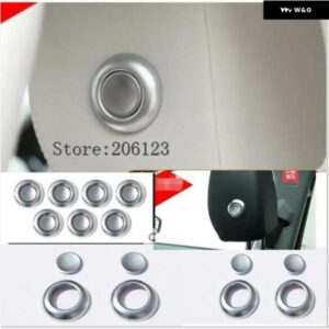 ランドローバー ディスカバリー スポーツ 2015 - 18 ABS シート ヘッドレスト ヘッドレスト ピロー 調整 ボタン リング カバー トリム