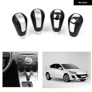 マツダ 3 アクセラ 2009 - 13 オートマチックトランス ミッション レザーギアスティック シフト ノブ レバー シフター ハンドルボール
