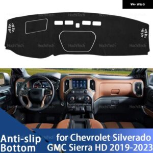 シボレー シルバラード GMC シエラ HD 1500 2500 3500 2019-23 インテリア ダッシュボード カバー パッド サンプロテクション パッド UVカットマット