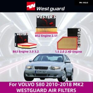 VOLVO S80 2010-2018 MK2 エア フィルター 高性能カーアクセサリー