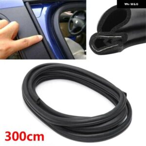 実用的で シーリングストリップ耐摩耗性300CMアクセサリーブラック 装飾 ドア 防塵 ガードモールディング