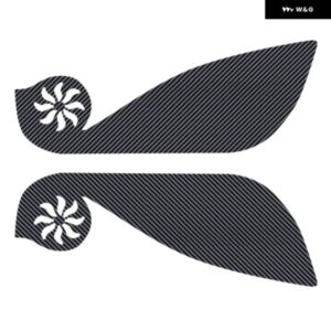 車用カーボンドアアンチキック パッド サイドエッジ マットカバー トヨタ シエンタ 2015-2021 2個