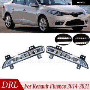 LED DRL デイランニング用 ランニング ルノー フルエンス 2014 - 16-2021 フロント バンパー DRL デイライト ランプ 266057986 266005976