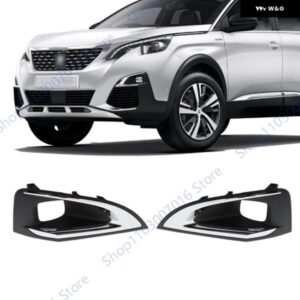 フロント バンパー フォグライト カバー グリル フォグランプ グリル トリム フレーム プジョー 3008 P84 2016 - 19 9817136777 1806095X