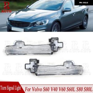 ボルボ S60 S60L V40 V60 S80 S80L LED ウィンカーライト バックミラー ライト ウィンカー インジケーター ランプ 31402415