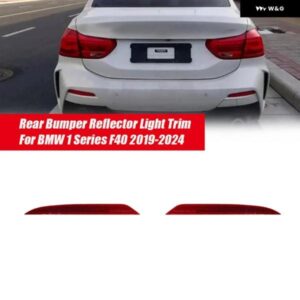 1ペア 車用リア バンパー リフレクター ライト トリム 63148077173 63148077174 BMW 1シリーズ F40 2019-2024 116I 120D ハザードランプ