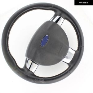 車 ステアリングホイール 装飾 カバー パッチ フォード フォーカス 2 MK2 2005 - 2011カーアクセサリー - ABS Silver