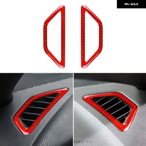 車側エア アウトレット ダッシュボード エアコン ベントカバー ステッカー スバル BRZ トヨタ 86 2012-2020 アクセサリー 内装 トリム フレーム - red