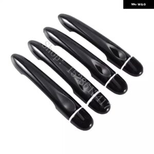 ルノー フルエンス 2009-2017 光沢ブラック カー ドアハンドル カバー トリム スタイリング アクセサリー 2010 - 16 - 4Dr no key no button