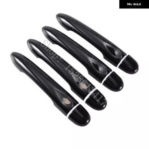 ルノー フルエンス 2009-2017 光沢ブラック カー ドアハンドル カバー トリム スタイリング アクセサリー 2010 - 16 - 4Dr no key 2 buttons