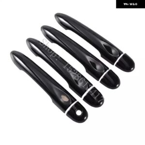 ルノー フルエンス 2009-2017 光沢ブラック カー ドアハンドル カバー トリム スタイリング アクセサリー 2010 - 16 - 4Dr 1 key 1 button