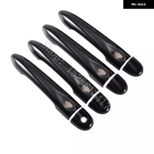 ルノー フルエンス 2009-2017 光沢ブラック カー ドアハンドル カバー トリム スタイリング アクセサリー 2010 - 16 - 4Dr 1 key 4 buttons