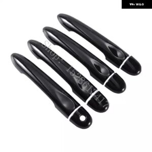 ルノー フルエンス 2009-2017 光沢ブラック カー ドアハンドル カバー トリム スタイリング アクセサリー 2010 - 16 - 4Dr 1 key no button