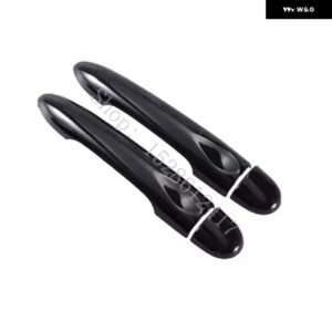 ルノー フルエンス 2009-2017 光沢ブラック カー ドアハンドル カバー トリム スタイリング アクセサリー 2010 - 16 - 2Dr no key no butto