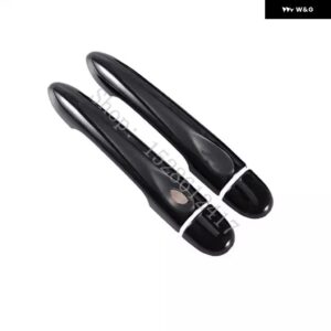 ルノー ZOE Z.E 2012 - 17 光沢ブラック カー ドアハンドル カバー トリム スタイリング アクセサリー - 2Dr no key 1 button