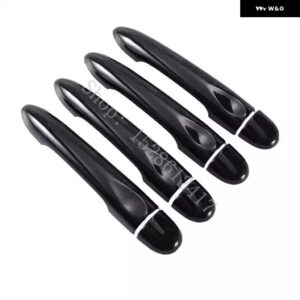 ルノー ZOE Z.E 2012 - 17 光沢ブラック カー ドアハンドル カバー トリム スタイリング アクセサリー - 4Dr no key no button