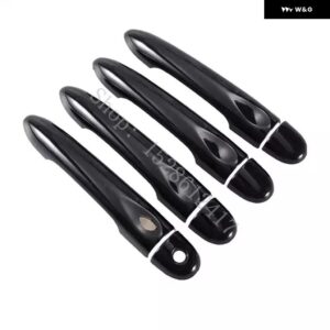 ルノー メガーヌ 3 MK3 III 2008 - 11~2015 光沢ブラック ハンドルカバー トリム アクセサリー ステッカー カーアクセサリー - 4Dr 1 key 1 button