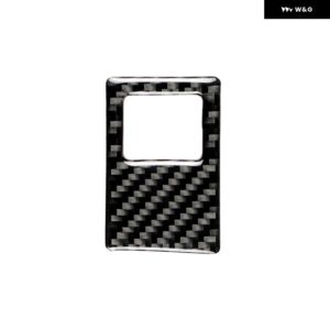 車内緊急ライト フレーム カーボン ステッカー フォルクスワーゲン VW ゴルフ 7 GTI MK7 2014-2019 左ハンドル アクセサリー - black