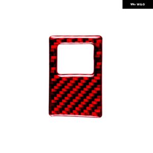 車内緊急ライト フレーム カーボン ステッカー フォルクスワーゲン VW ゴルフ 7 GTI MK7 2014-2019 左ハンドル アクセサリー - red