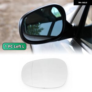 左右サイドヒーター付きドアミラー ガラス 広角バックミラー ガラス BMW 1シリーズ 3シリーズ E82 E88 E90 E91 E92 E93 LCI - 1PC Left