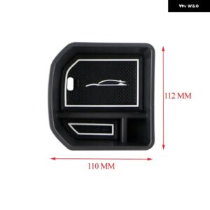 車用 アームレスト コンソール ボックス 収納 ボックス 内装 オーガナイザー トレイ VW T-ROC TROC 2017 - 2023 車用アクセサリー - Rubber pad