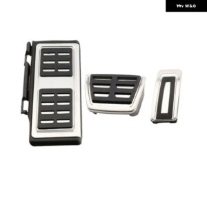 車用ペダルカバー シュコダ カロク 2017 - 21 ガスペダルカバー ブレーキペダル LHD フットレスト パッド アクセサリー - AT With Rest