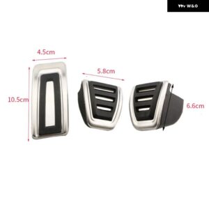 車用ペダルカバー シュコダ カロク 2017 - 21 ガスペダルカバー ブレーキペダル LHD フットレスト パッド アクセサリー - MT Without Rest